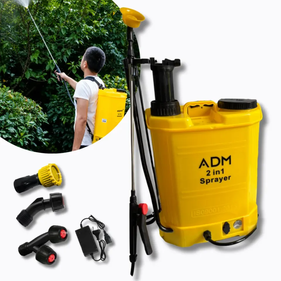 ADAMANTA ADM 523 irroratrice batteria e manuale 2in1