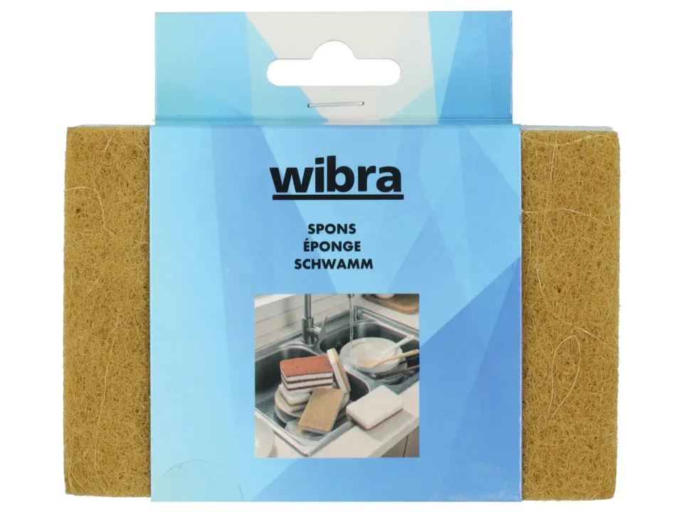 Wibra spugne cucina in fibra di cocco 2 pezzi