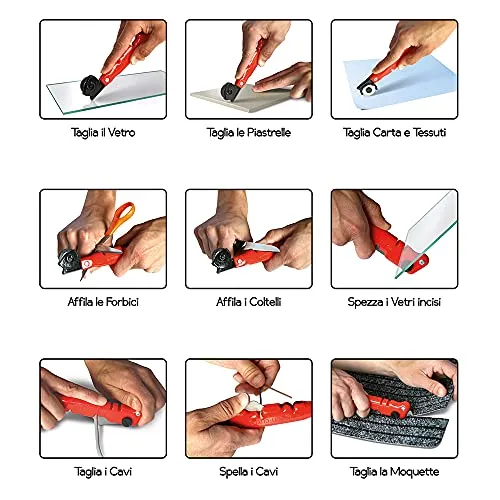 Euromarketing Multi Cutter Strumento multiuso per taglio 9 in 1