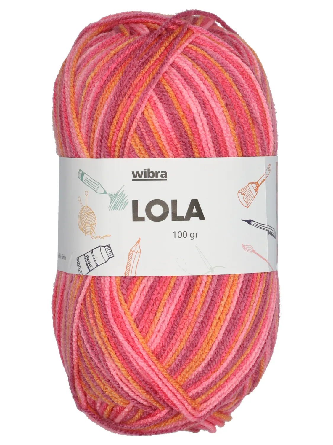 Wibra Lola filato acrilico 100 g 300 m per ferri