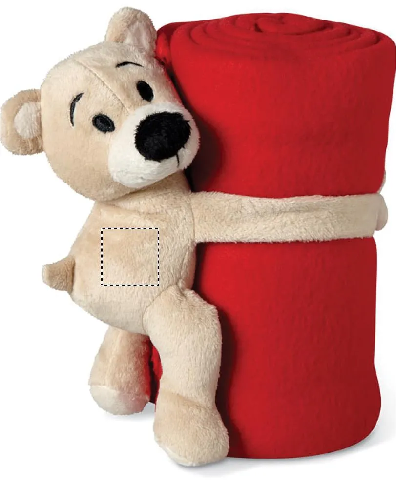 3BPRO MO8252 coperta pile bambini con peluche