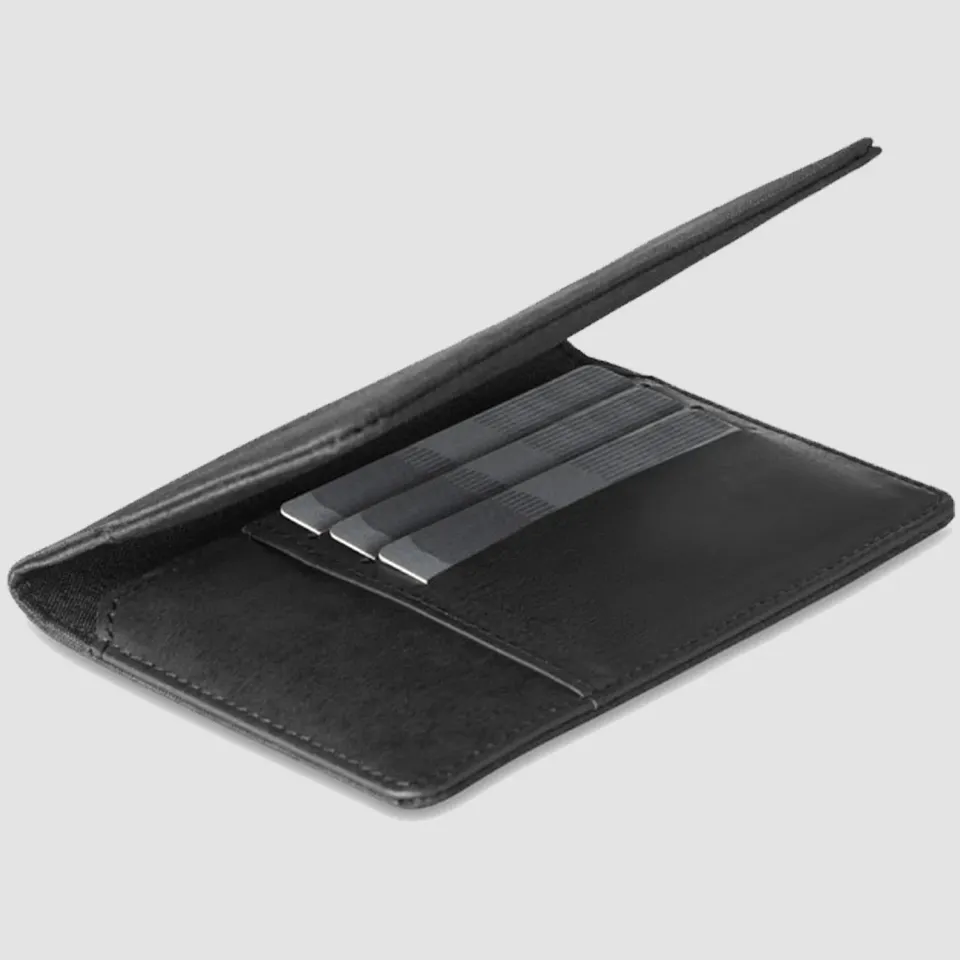 3BPRO MO9107-03 Portafoglio Portapassaporto Nero con RFID