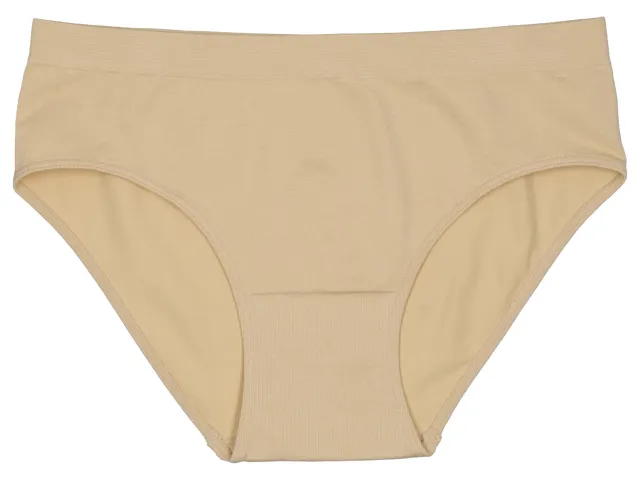 Wibra slip donna senza cuciture beige elasticizzato