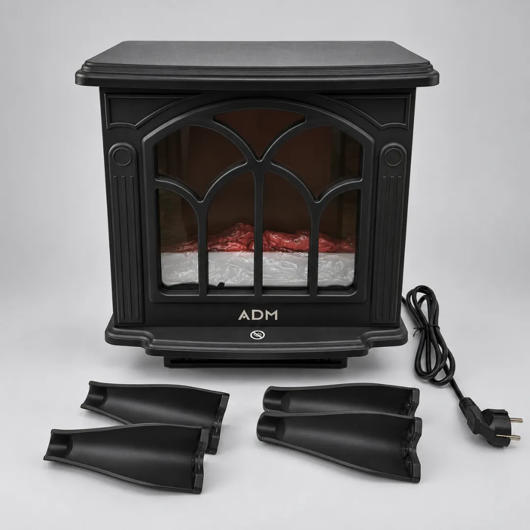 ADAMANTA ADM 2077 camino elettrico 1500W fiamma 3D