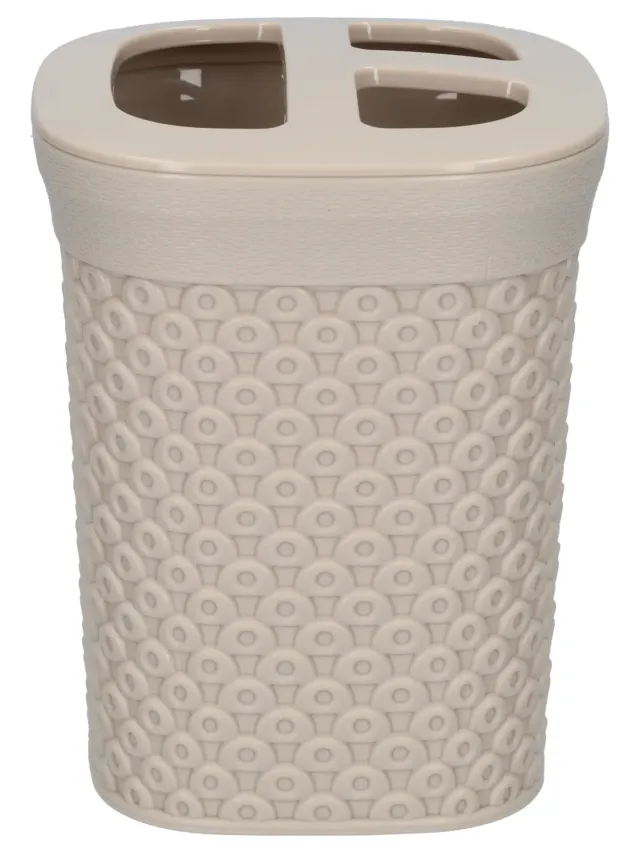 Wibra Portaspazzolini Ovale in Plastica 9 cm