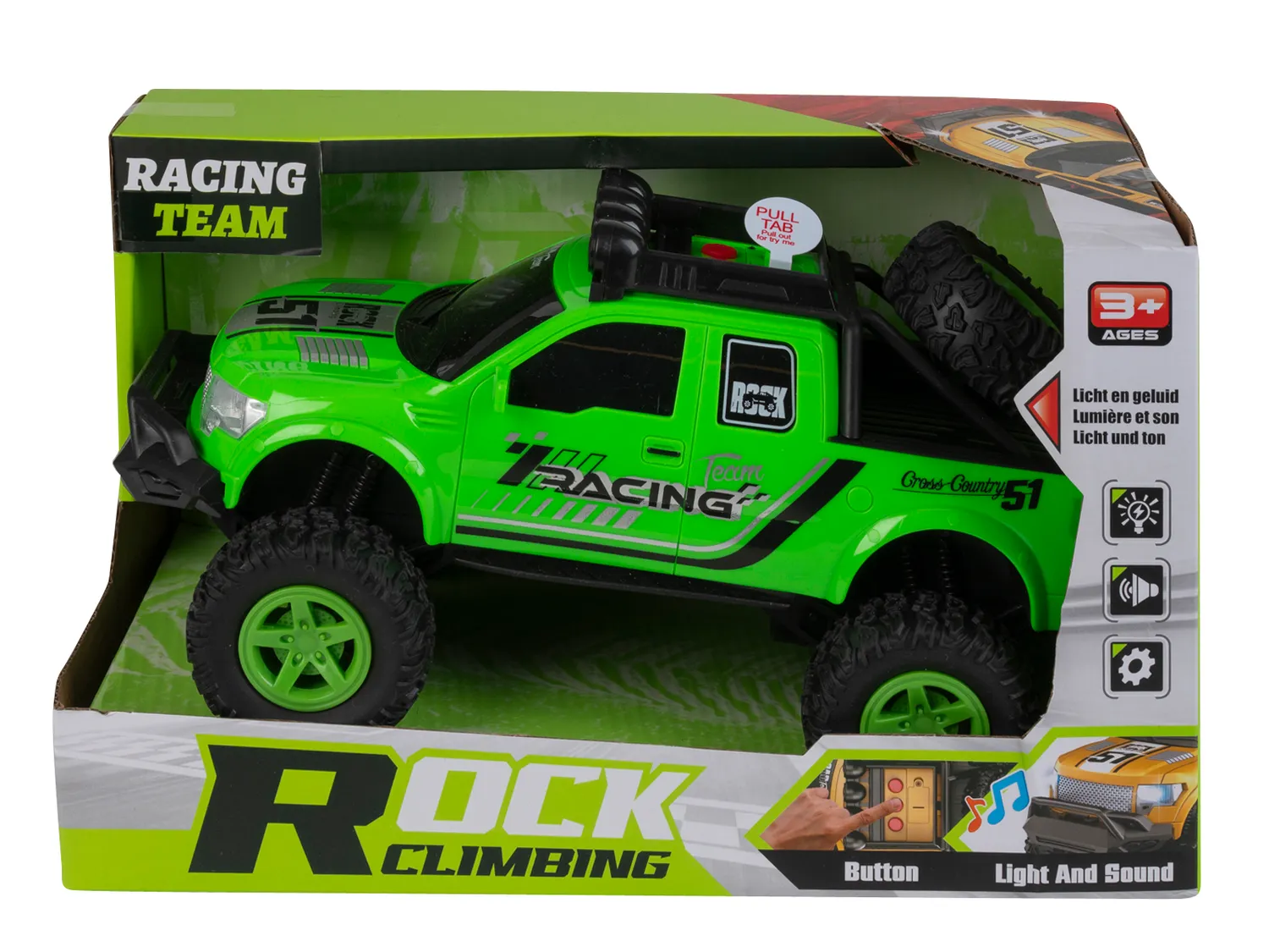 Wibra pickup fuoristrada giocattolo 27 cm con luci e suoni