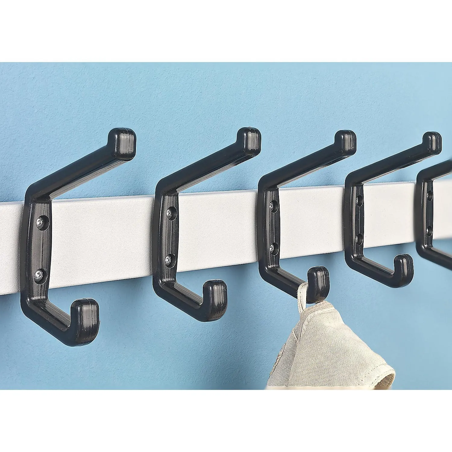 Kaiserkraft eurokraft basic appendiabiti bianco 10 ganci