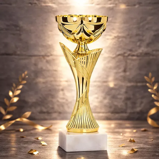 Coppa trofeo oro personalizzabile classica