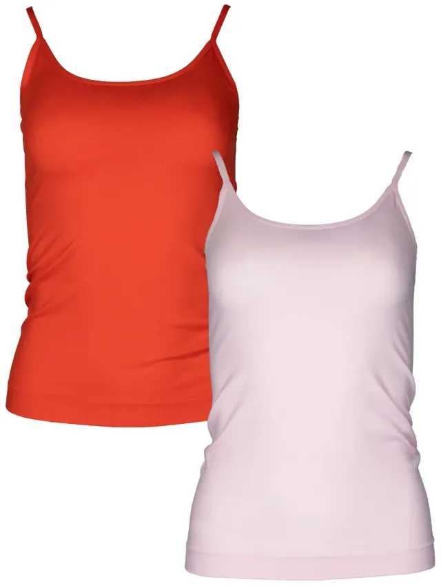 Wibra Singlet spaghetti canotta vestibilità aderente
