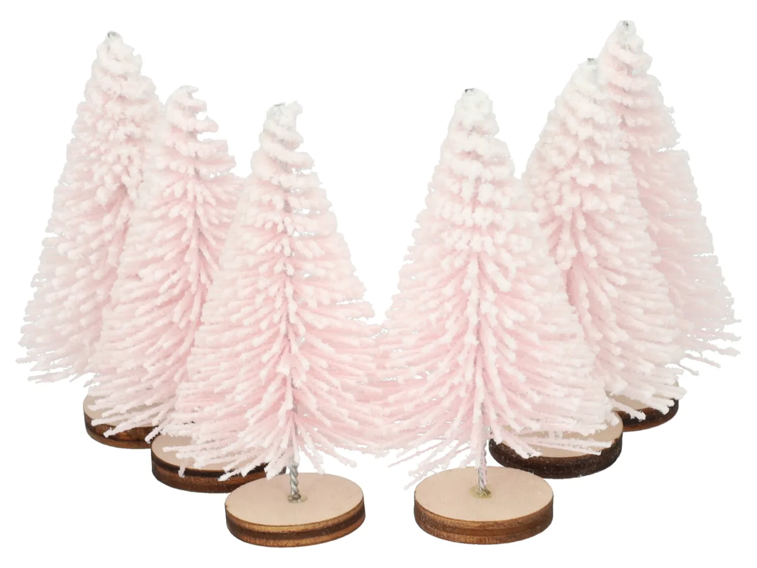 Wibra alberelli Natale innevati 7 cm 6 pezzi