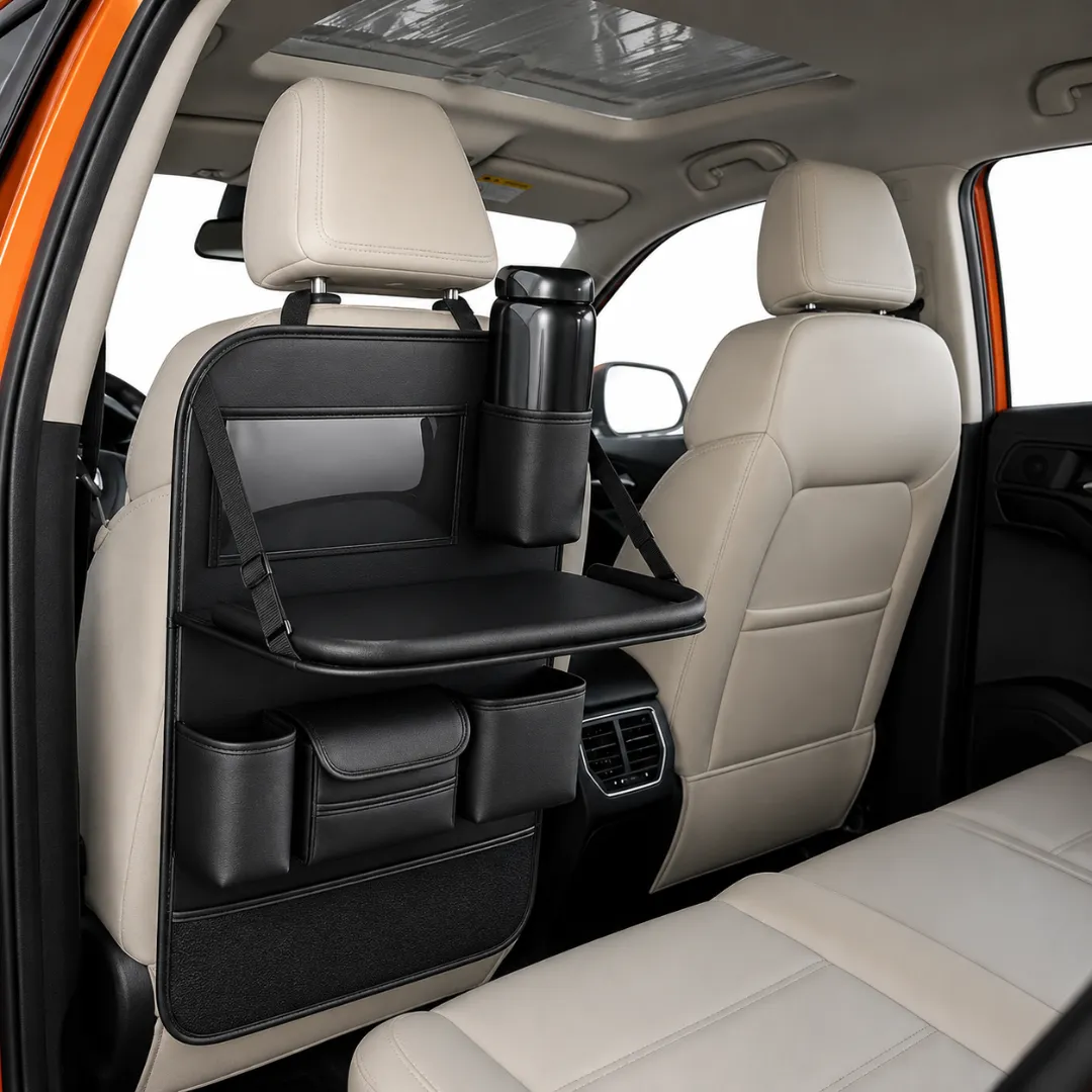 ADAMANTA Car BackSeat Organizer 7099 organizer auto con tavolino pieghevole