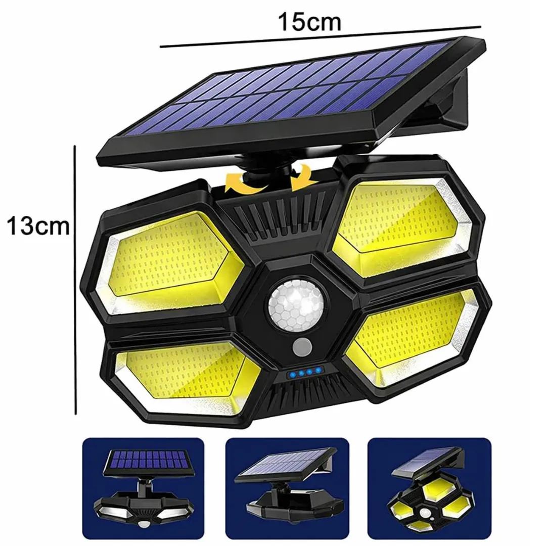 ADAMANTA 311 lampada solare 108 LED con telecomando
