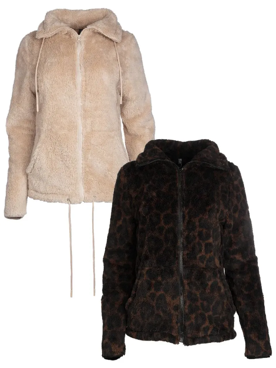 Wibra gilet donna sherpa teddy con cerniera