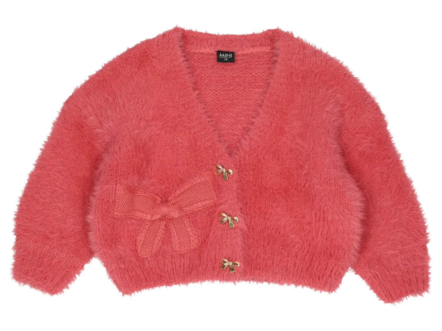 Wibra cardigan neonato con fiocchi