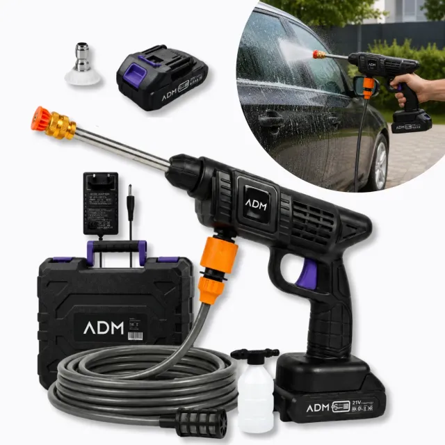 Adamanta ADM 431 idropulitrice a batteria con 2 batterie