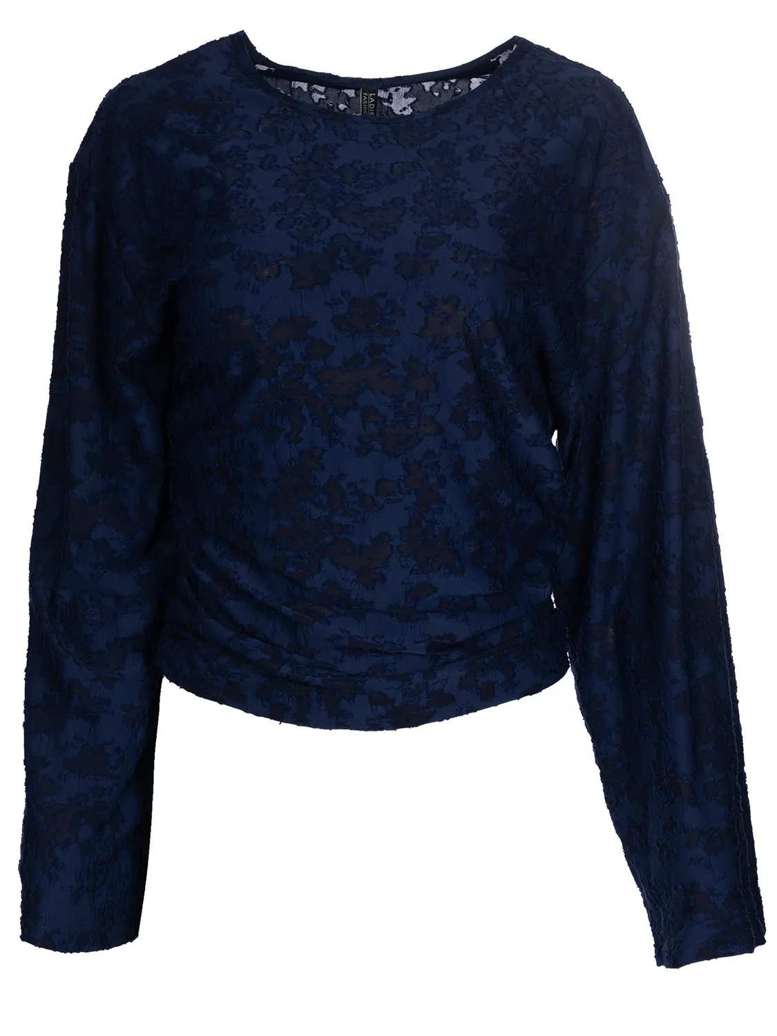 Wibra Fancy Top Donna Floreale Trasparente Manica Lunga