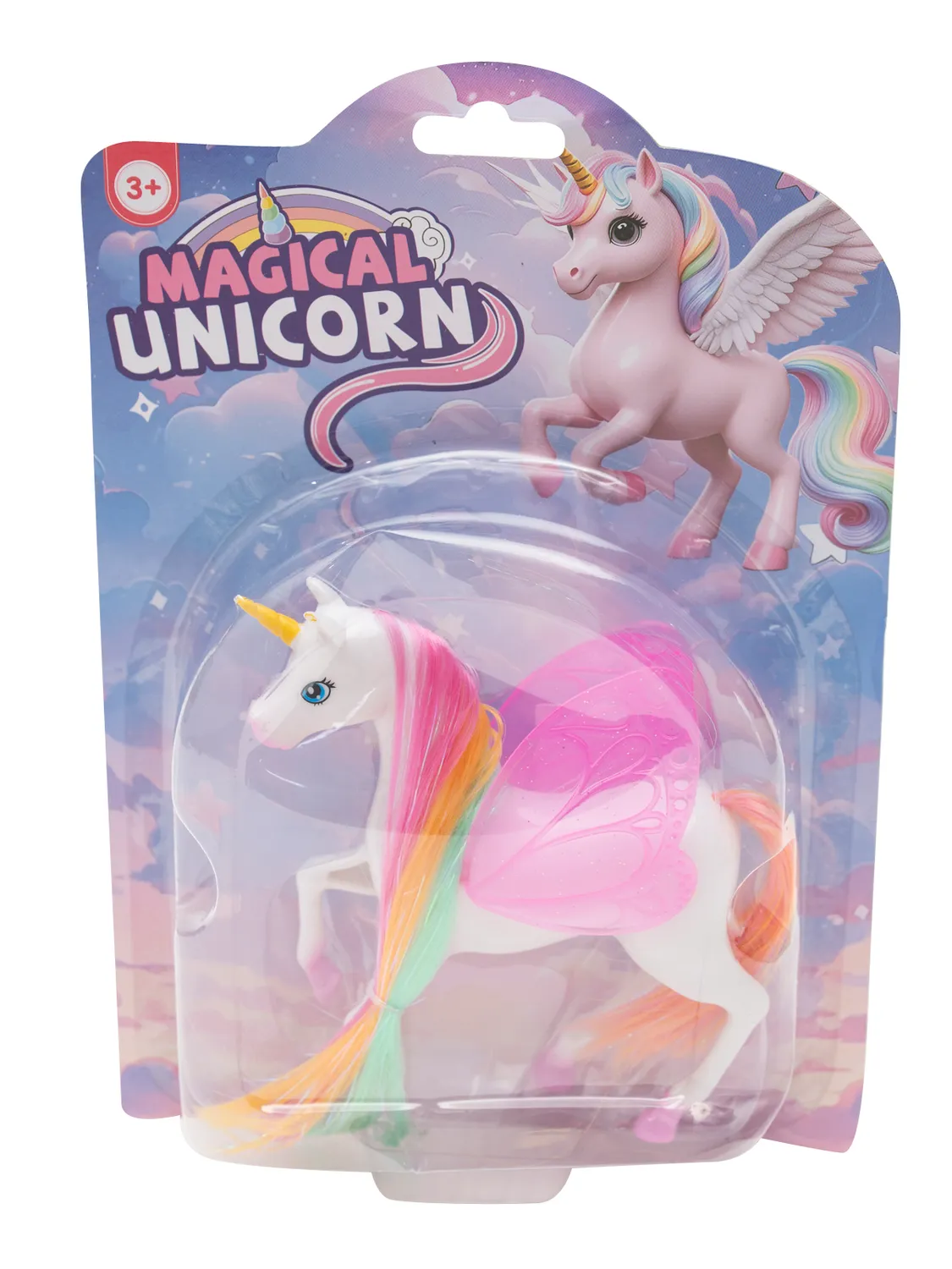 Wibra unicorno giocattolo alato 14 cm