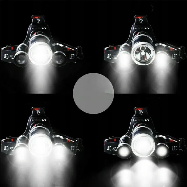 ADAMANTA 419 torcia frontale LED 1T6+2LED USB