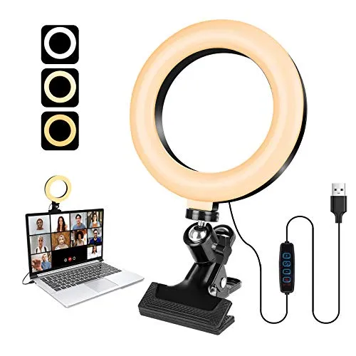 Action luce ad anello 6 pollici selfie USB dimmerabile