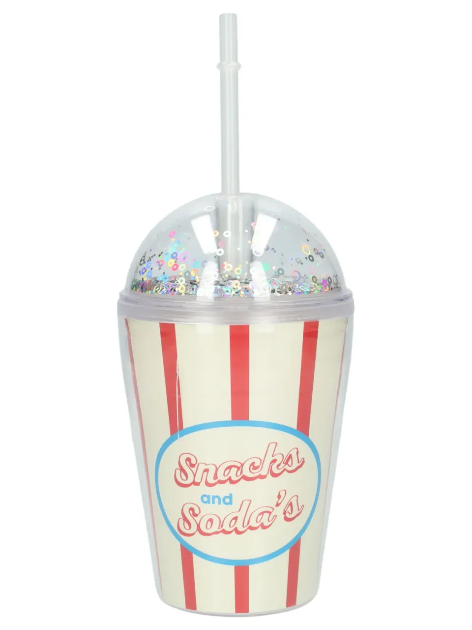 Wibra Bicchiere cannuccia popcorn 350 ml