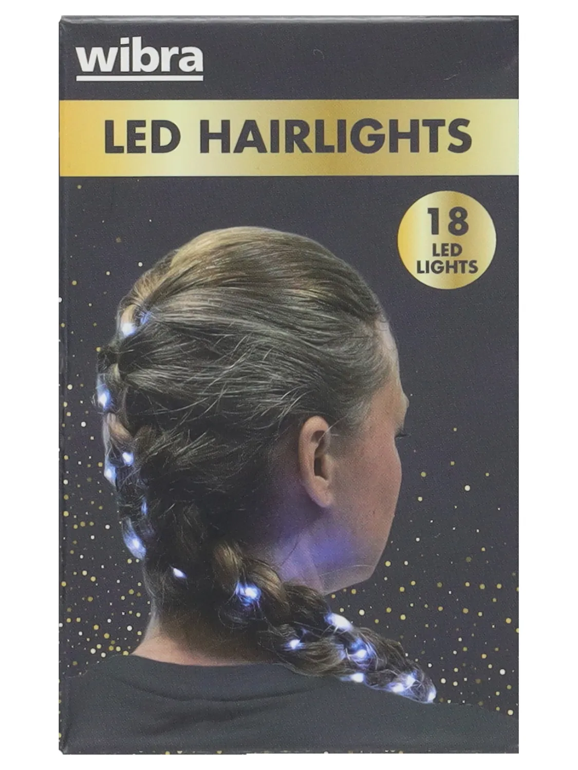 Wibra Luci LED per Capelli 90 cm 18 LED Festa