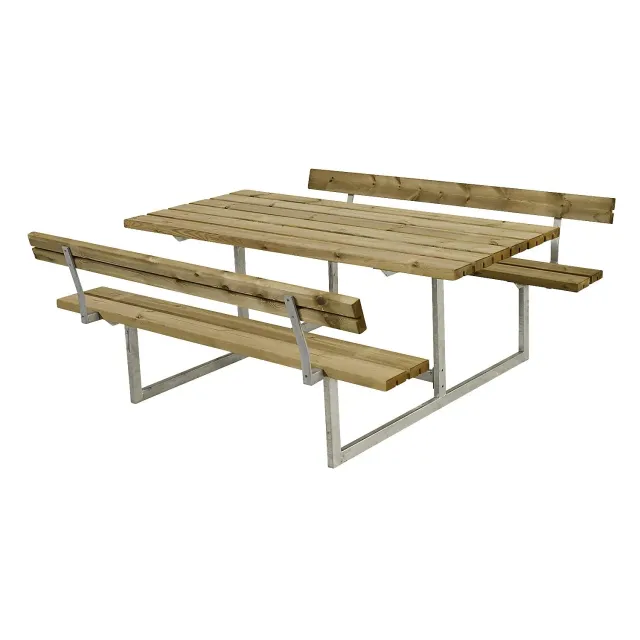 Kaiserkraft 185812-1 Basic Tavolo con Panche 6 Posti Legno