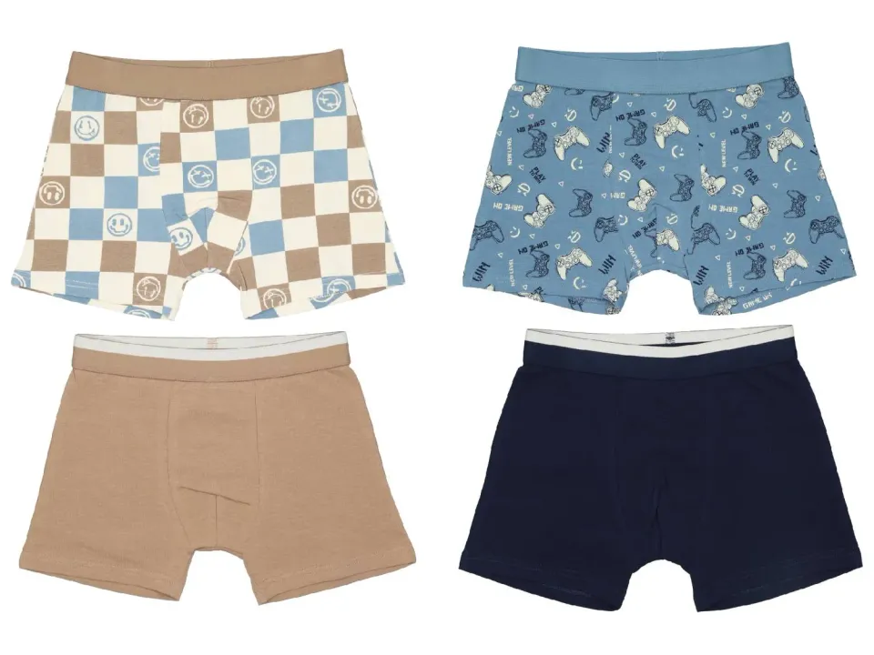 Wibra Boxer Bambino Cotone 2 Pezzi Fantasia