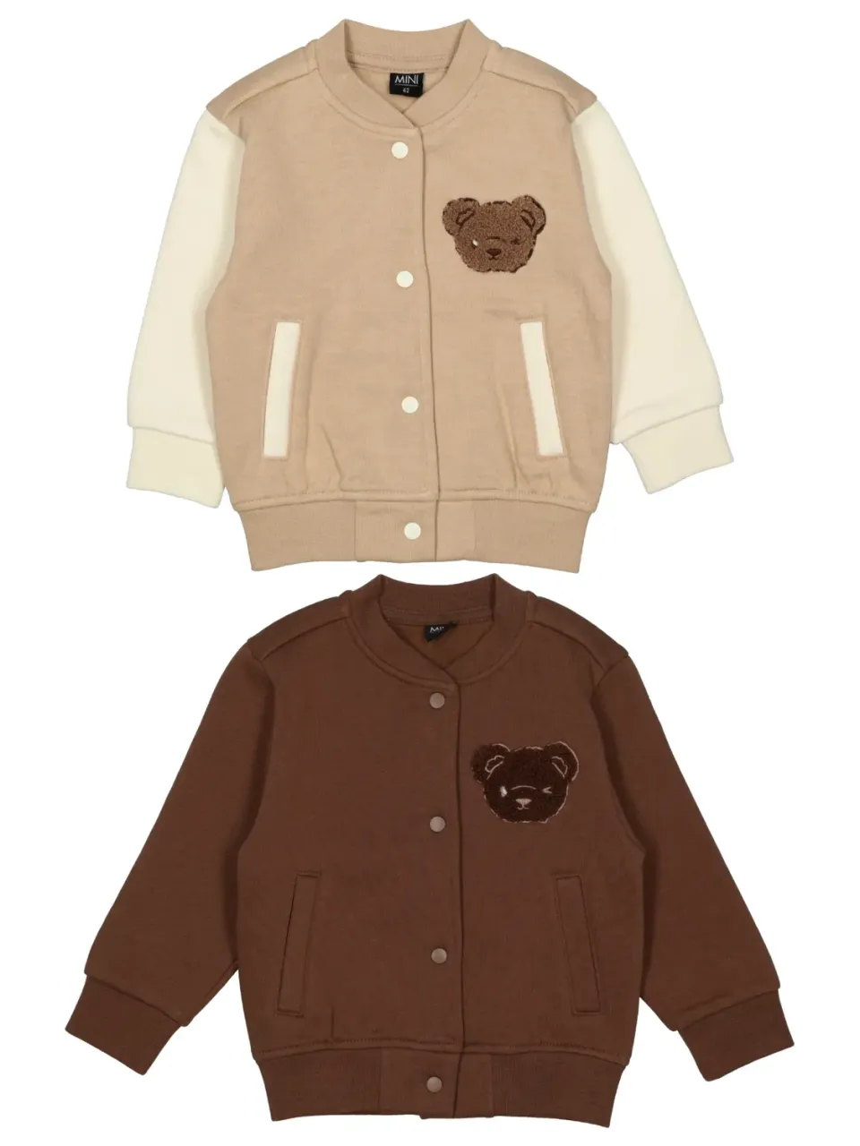 Wibra cardigan orso bebè cotone tasche a pressione