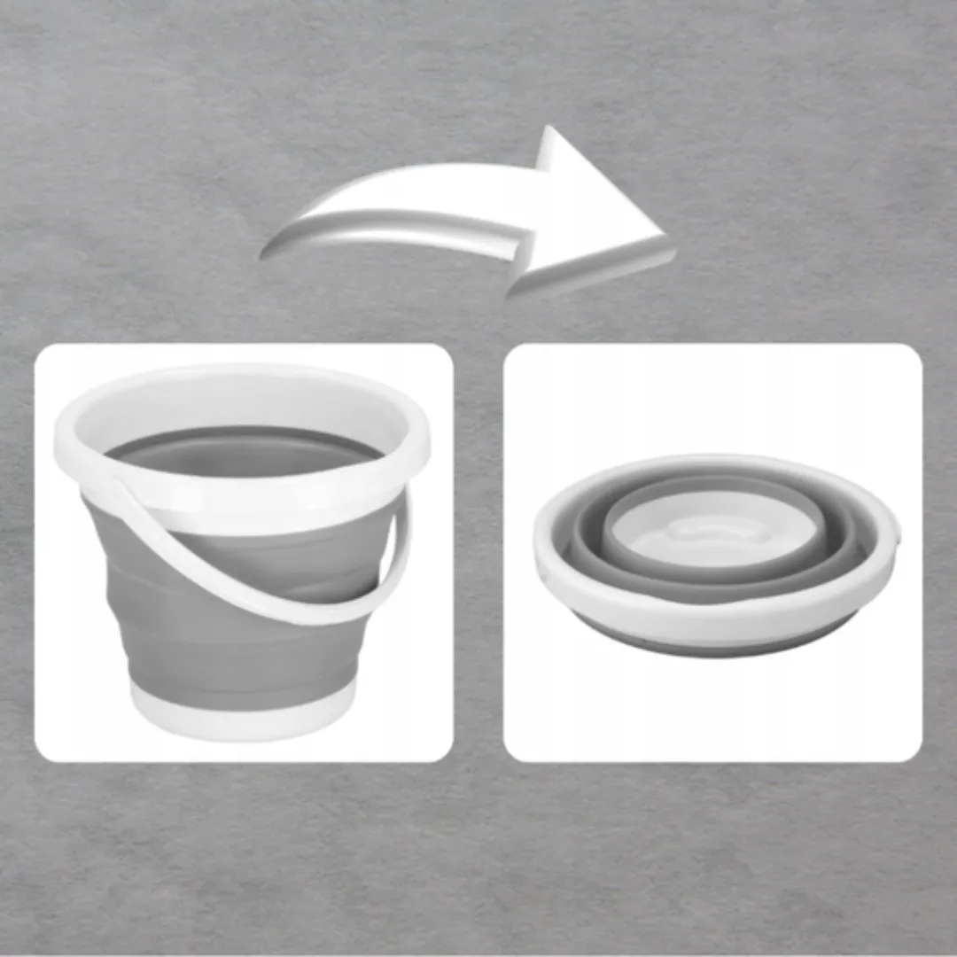 ADAMANTA Collapsible Foldable Silicone Bucket 2049 secchio pieghevole silicone
