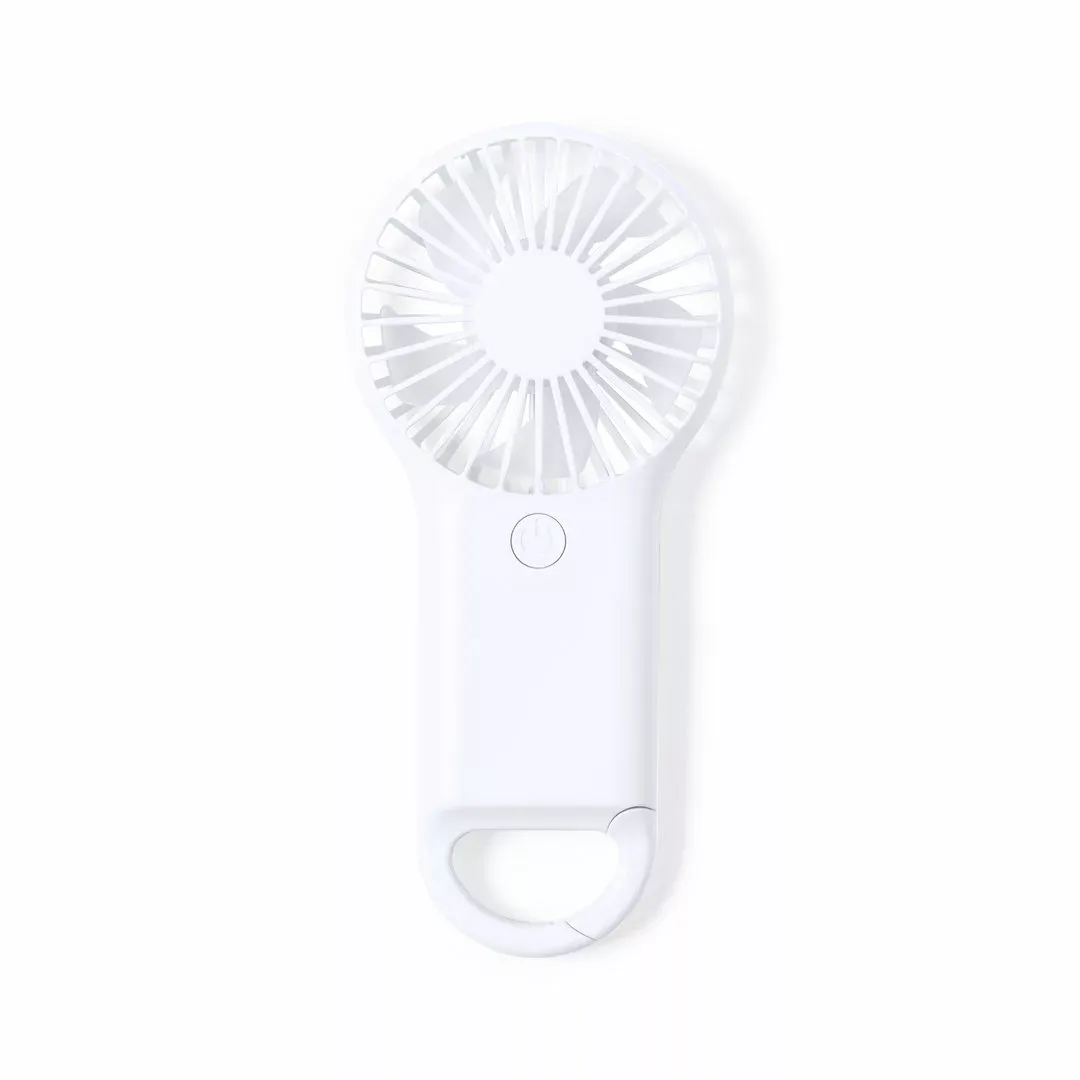 3BPRO ventilatore portatile con moschettone ABS bianco