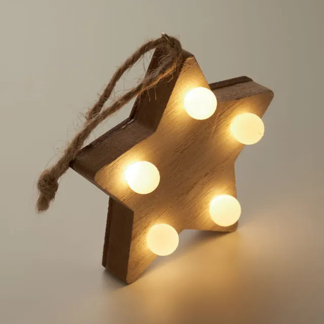 3BPRO CX1531-40 Stella Legno LED Naturale 7,5 cm