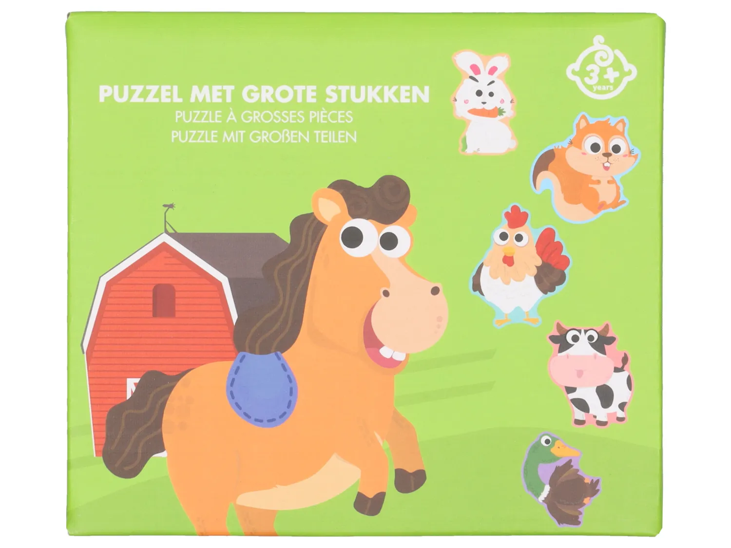Wibra puzzle animali bambini pezzi grandi 6 puzzle