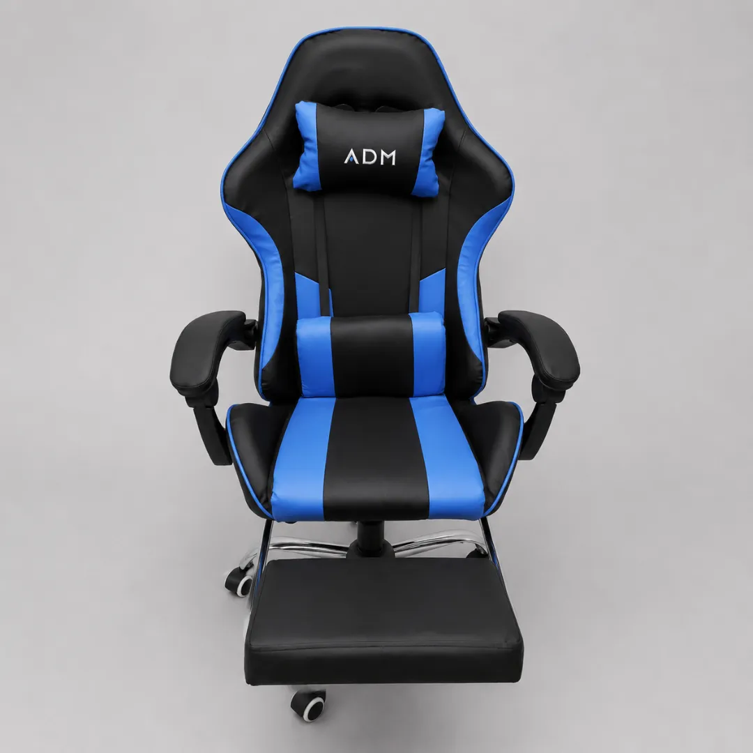 ADAMANTA ADM 7082 sedia gaming ergonomica con poggiapiedi