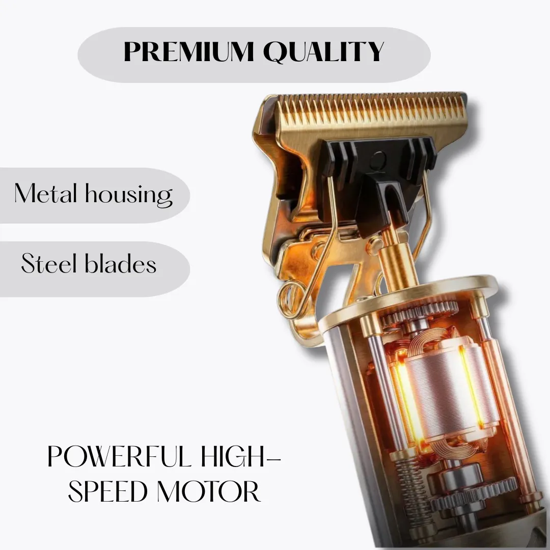 ADAMANTA VINTAGE TRIMMER FOR BEARD AND HAIR 279 regolabarba wireless in metallo