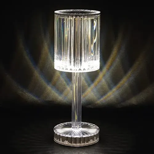 Euromarketing Crystal Touch Lampada LED tavolo touch ricaricabile