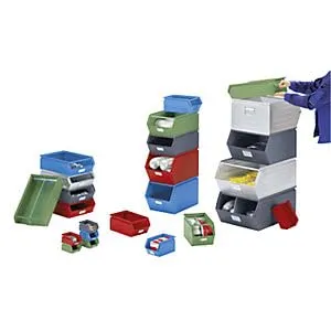 Kaiserkraft Vision cassetta acciaio impilabile carico 1000 kg