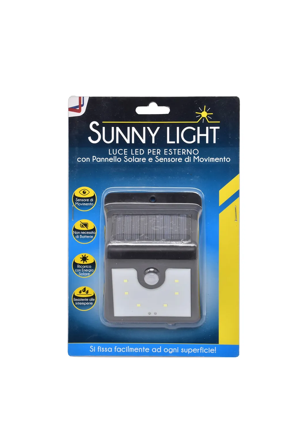 Euromarketing Sunny Light luce LED solare sensore nero
