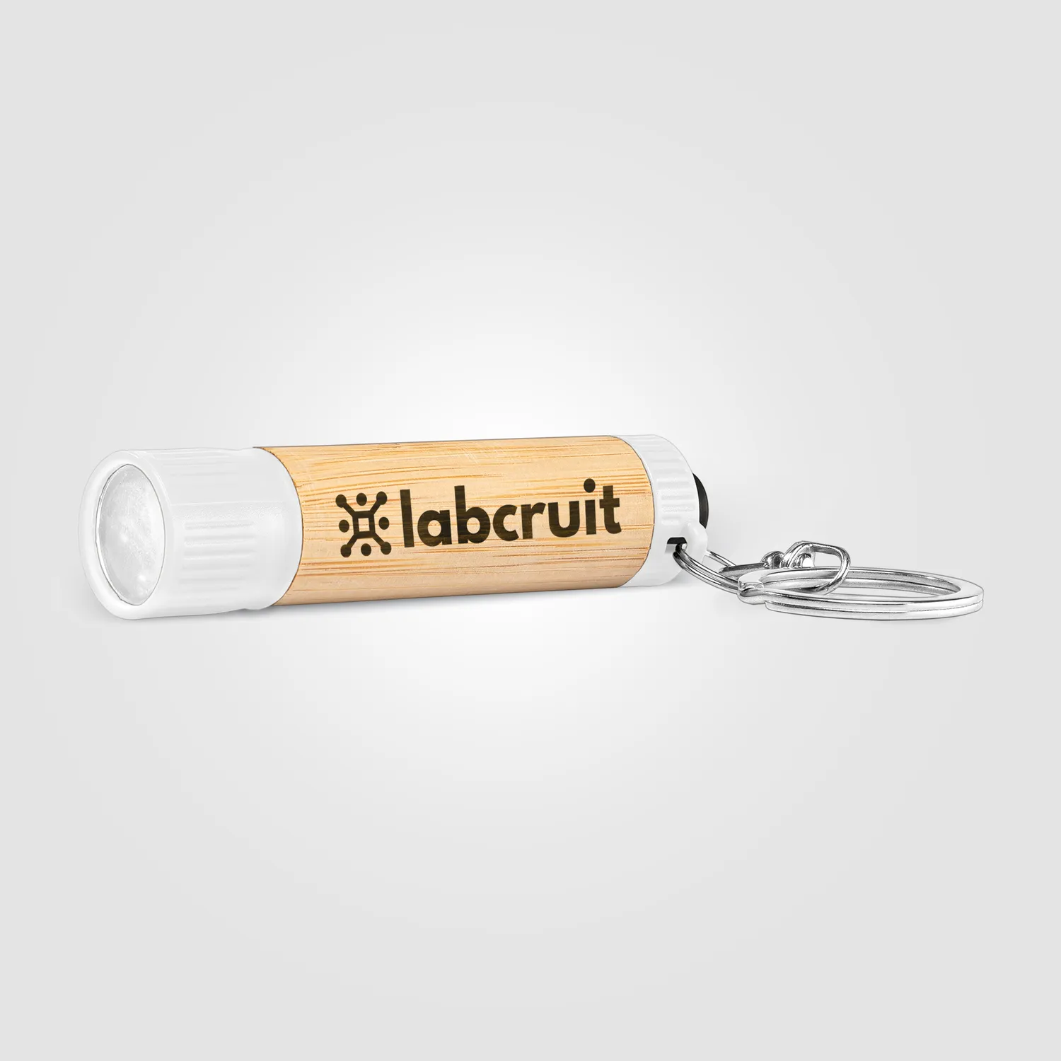 3BPRO FHQ portachiavi torcia LED in bambù