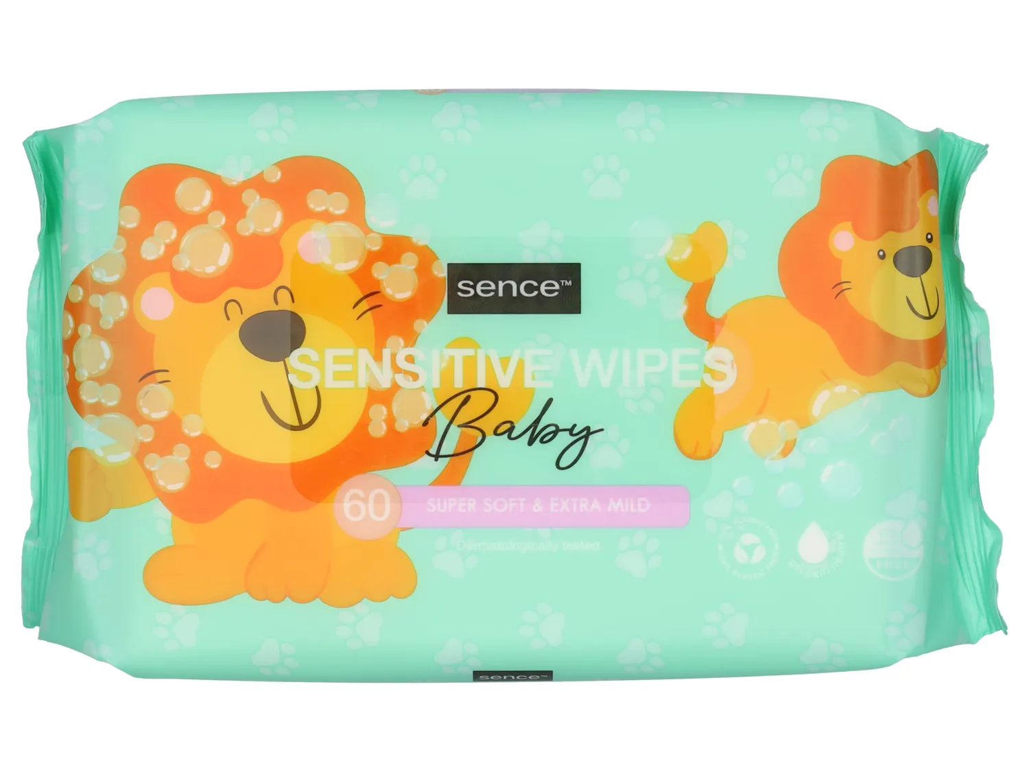 Wibra Sence lotion doekjes salviette bambini