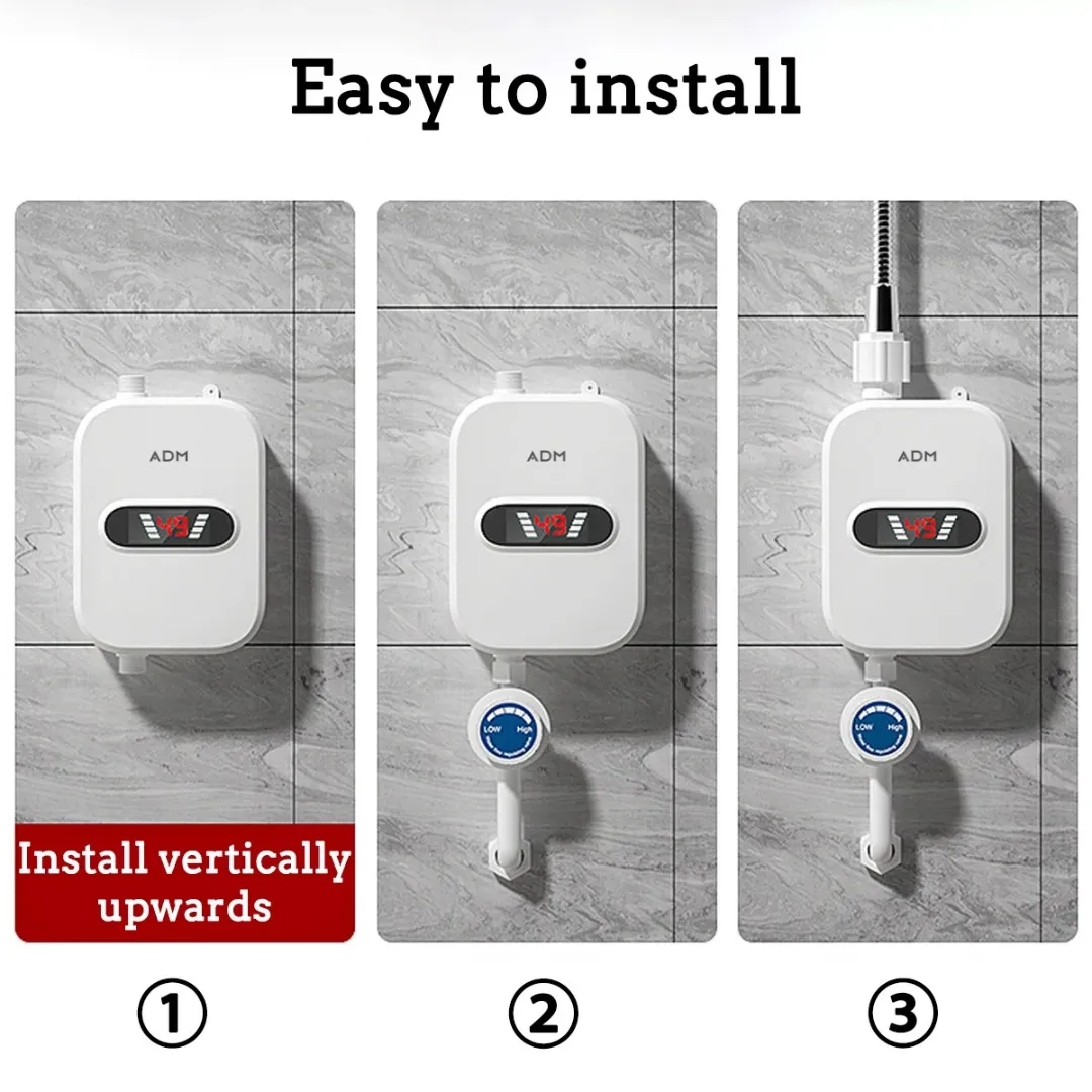 ADAMANTA ADM 547 scaldabagno elettrico istantaneo 3500W