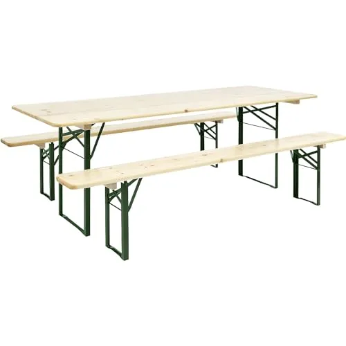 Kaiserkraft set birreria pieghevole 4x3 tavolo + panche