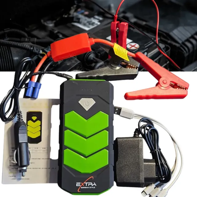 Adamanta 448 avviatore auto power bank 24000 mAh con torcia