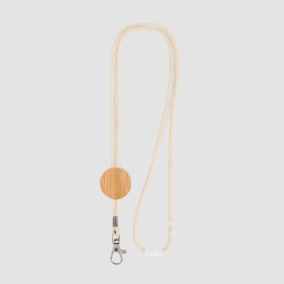 3BPRO MO6830-13 lanyard porta badge in cotone e bambù