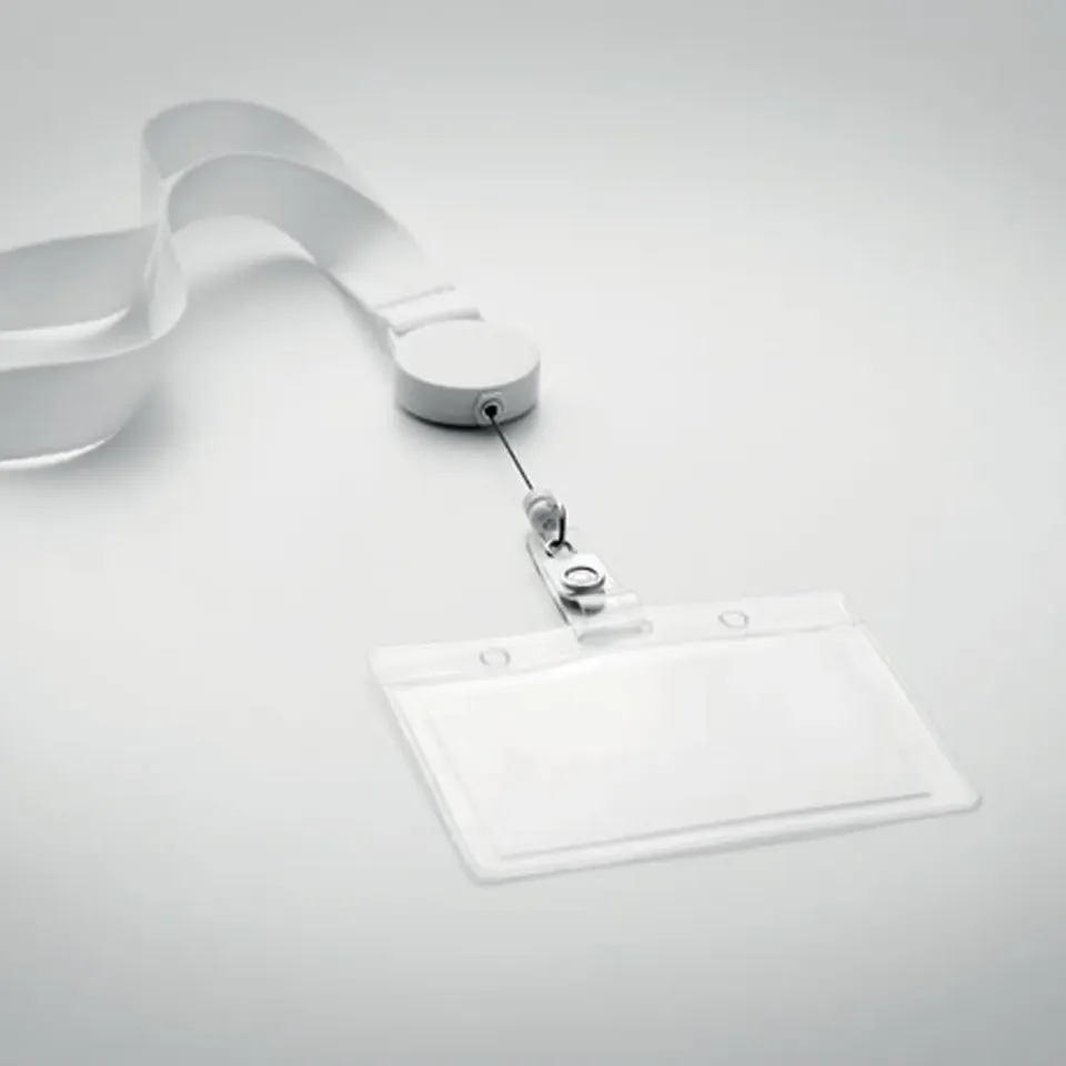 3BPRO MO9852 lanyard poliestere porta-badge retrattile