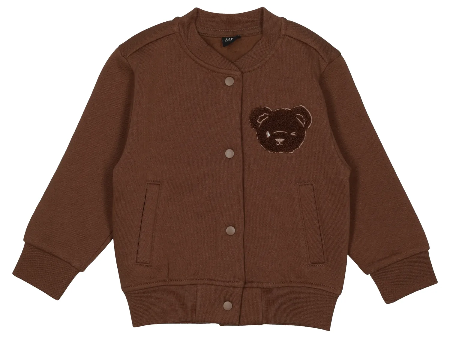 Wibra cardigan orso bebè cotone tasche a pressione