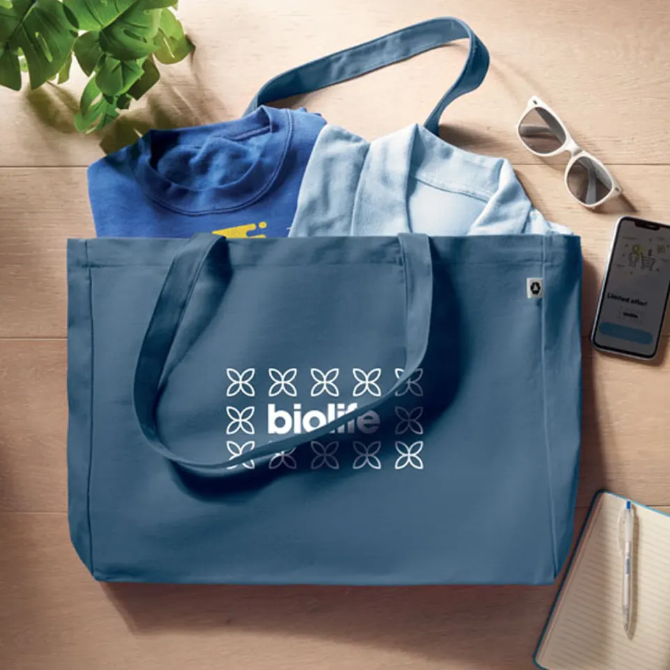 3BPRO MO6380 tote bag in cotone riciclato personalizzato
