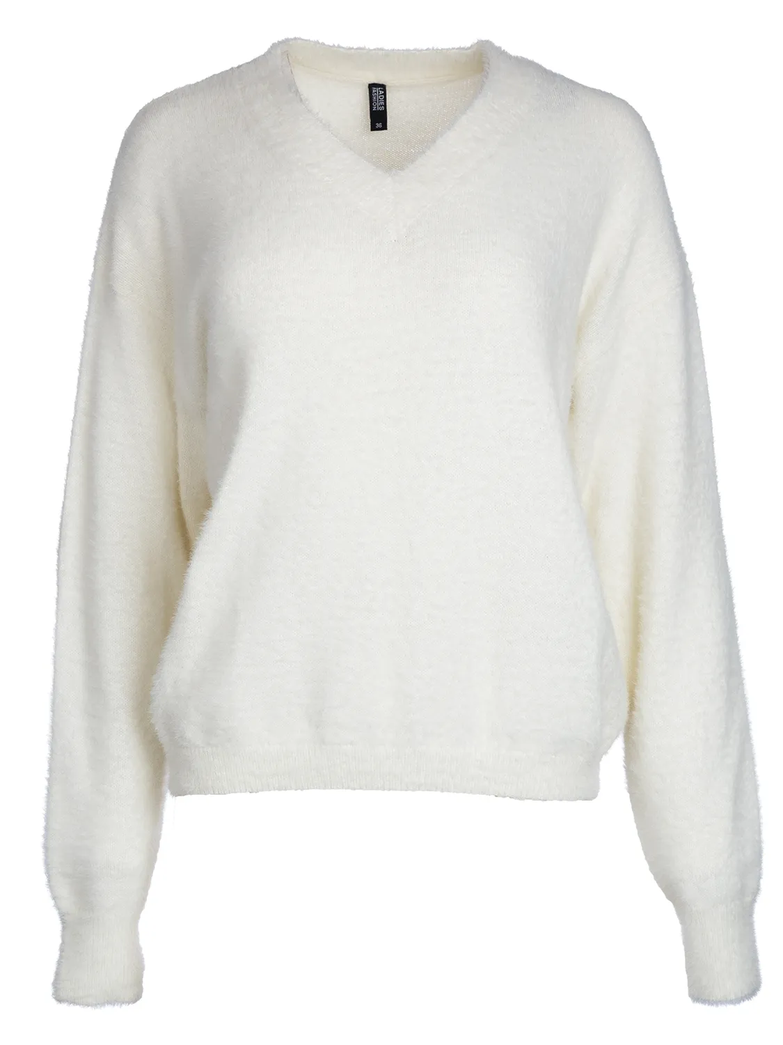 Wibra Cat Feather maglione donna scollo a V