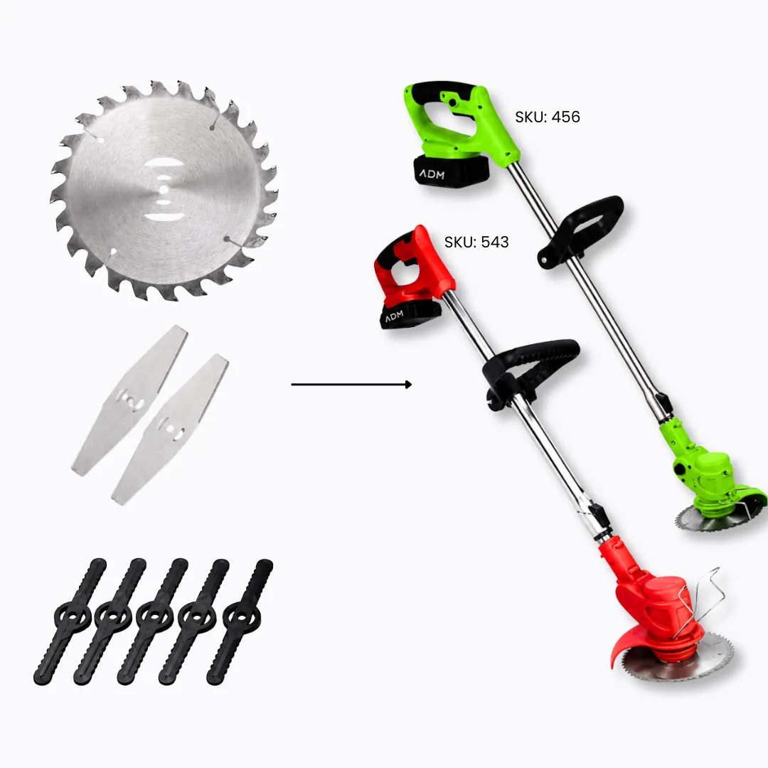 ADAMANTA 2170 lame decespugliatore 8 pezzi acciaio