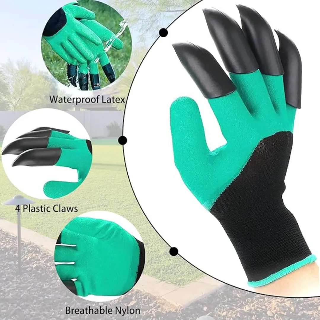 ADAMANTA Claw guanti giardinaggio con artigli impermeabili