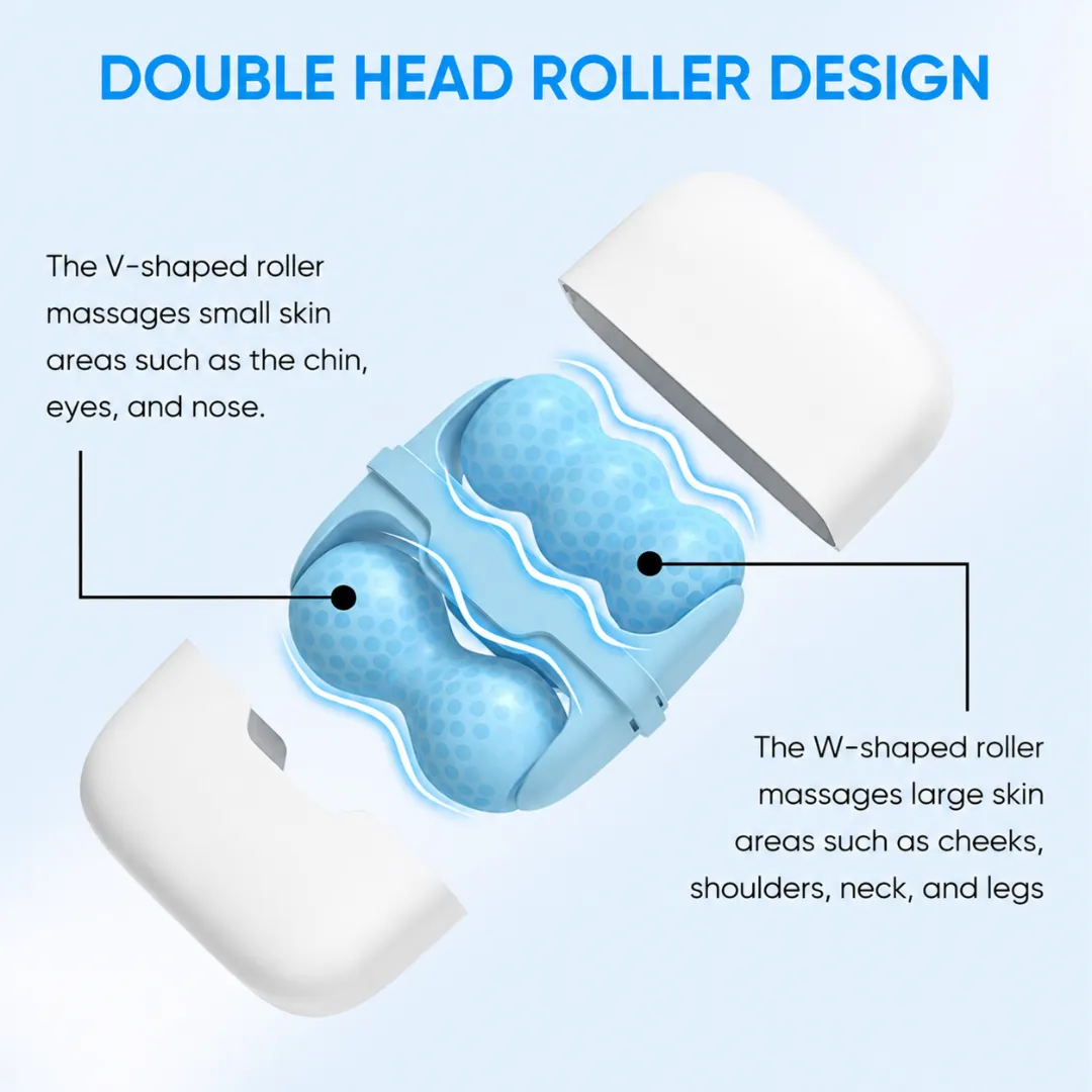 ADAMANTA Ice massage Face roller roller ghiaccio viso blu